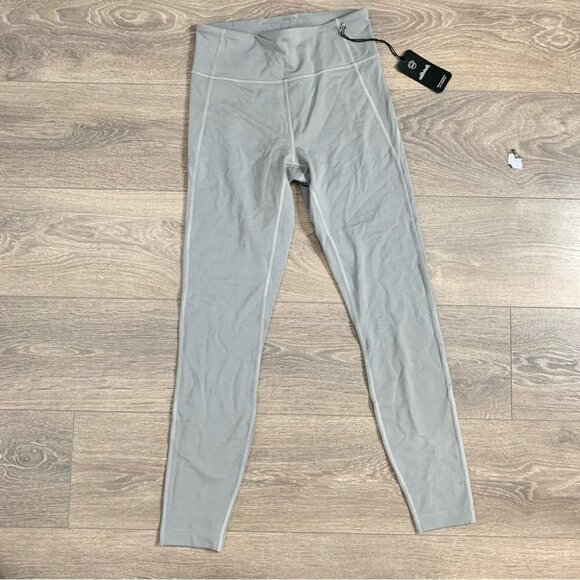 Allbirds Natural Leggings Midrise Compressive Skinny ankle Tights Grey Gust Sz S - Picture 2 of 16